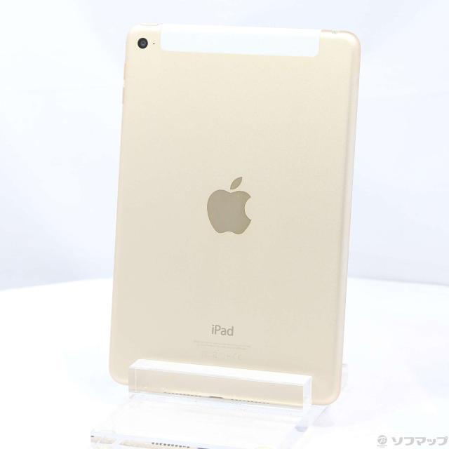 (中古)Apple iPad mini 4 128GB ゴールド MK782J/A SoftBankロック解除SIMフリー(258-ud)