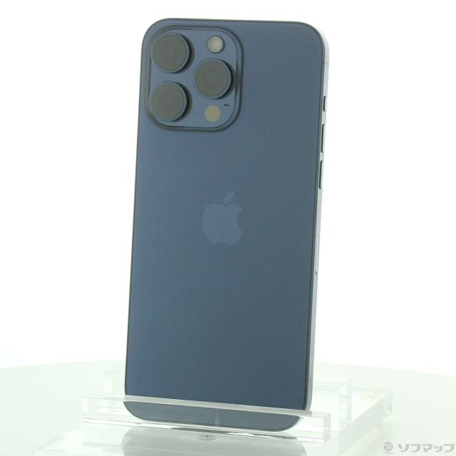 iPhone 15 Proブルーチタニウム128GB SIMフリー 美品 iPhone 15 Pro 128GB - ブルーチタニウム - Simフリー 【整備