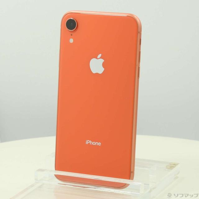 (中古)Apple iPhoneXR 64GB コーラル MT0A2J/A SIMフリー(276-ud)