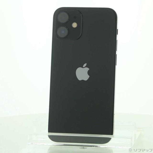 中古)Apple iPhone12 mini 128GB ブラック MGDJ3J/A SIMフリー