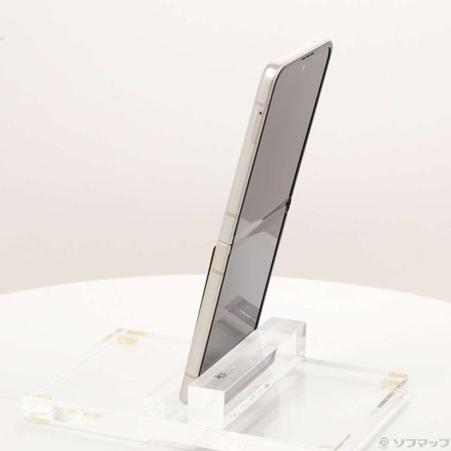 中古)SAMSUNG Galaxy Z Flip3 5G 128GB クリーム SCG12 au SIMフリー