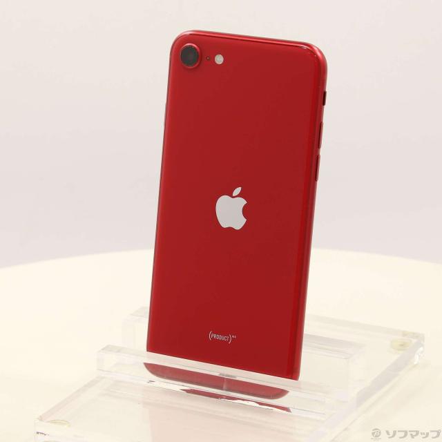 中古)Apple iPhone SE 第2世代 128GB プロダクトレッド MXD22J/A SIM 