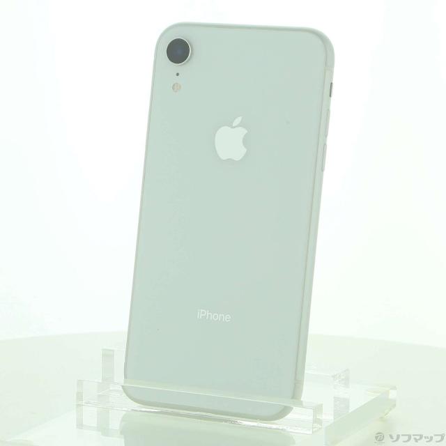 (中古)Apple iPhoneXR 64GB ホワイト MT032J/A SIMフリー(352-ud)