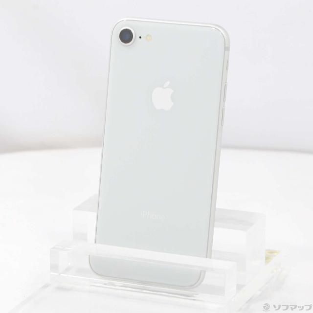 (中古)Apple iPhone8 64GB シルバー MQ792J/A SIMフリー(377-ud)