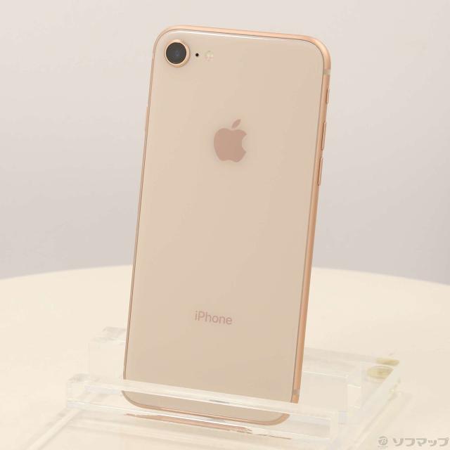 (中古)Apple iPhone8 64GB ゴールド MQ7A2J/A SIMフリー(348-ud)
