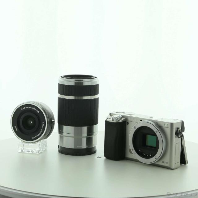 ソニー α6000 ダブルズームレンズキット シルバー(ILCE-6000Y)