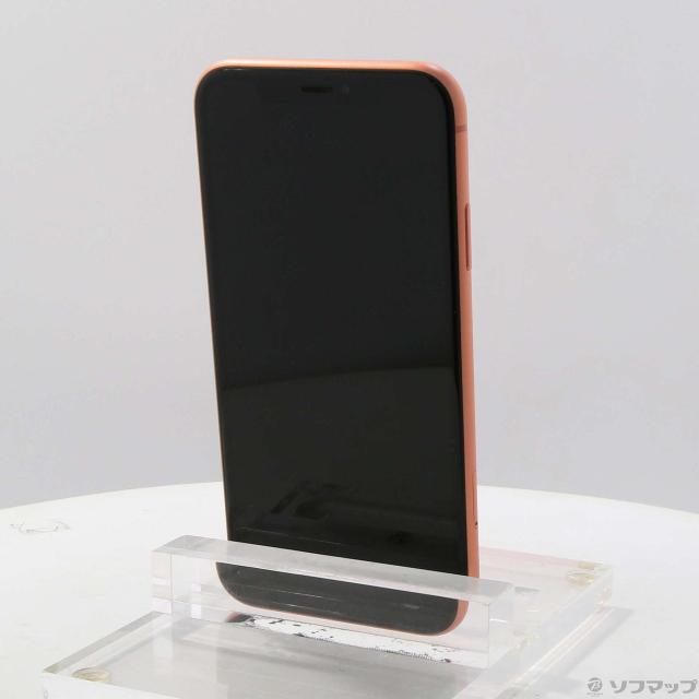 中古)Apple iPhoneXR 64GB コーラル MT0A2J/A SIMフリー(305-ud)