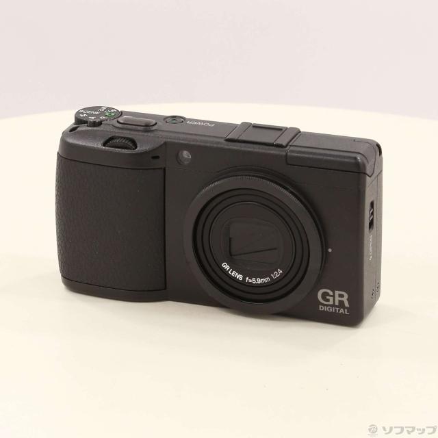 中古品 家電 デジタルカメラ RICOH GR DIGITAL f=5.9mm 1:2.4 RICOH GR DIGITAL II LENS F＝5.9mm 1：2.4 電池 GH-1 付