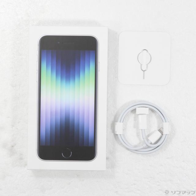 中古)Apple iPhone SE 第3世代 128GB スターライト MMYG3J/A SIMフリー