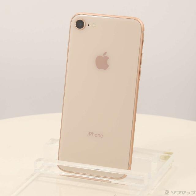 (中古)Apple iPhone8 64GB ゴールド MQ7A2J/A SIMフリー(348-ud)