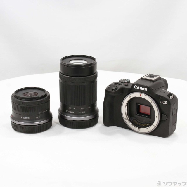 (中古)Canon EOS R50 ダブルズームキット ブラック(344-ud)