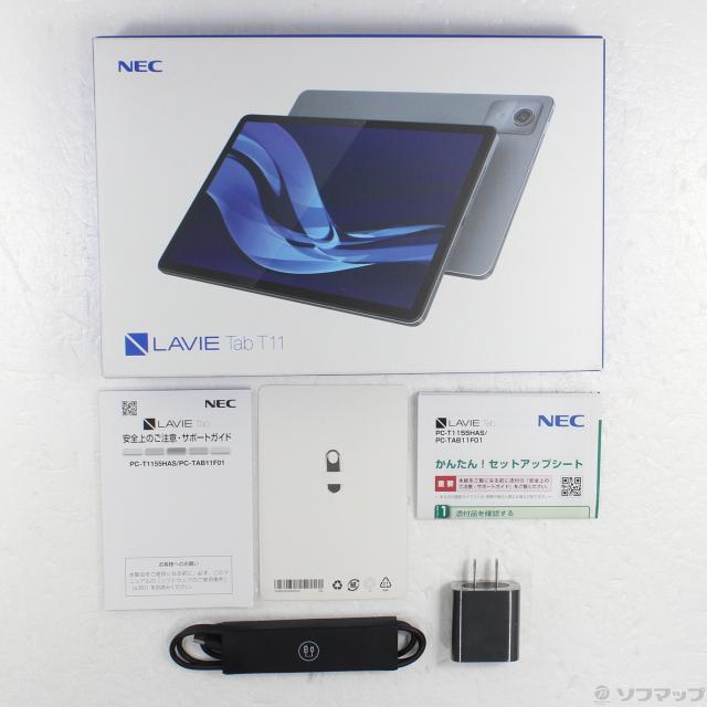 AndroidタブレットPC、ケース付き 中古〕NEC(エヌイーシー) LAVIE Tab T11 T1155／HAS 128GB