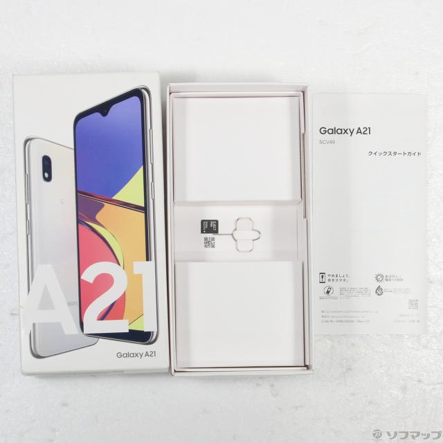 GALAXY A21 ホワイト 64GB SCV49 31y5ochvqiL._AC_UF350,