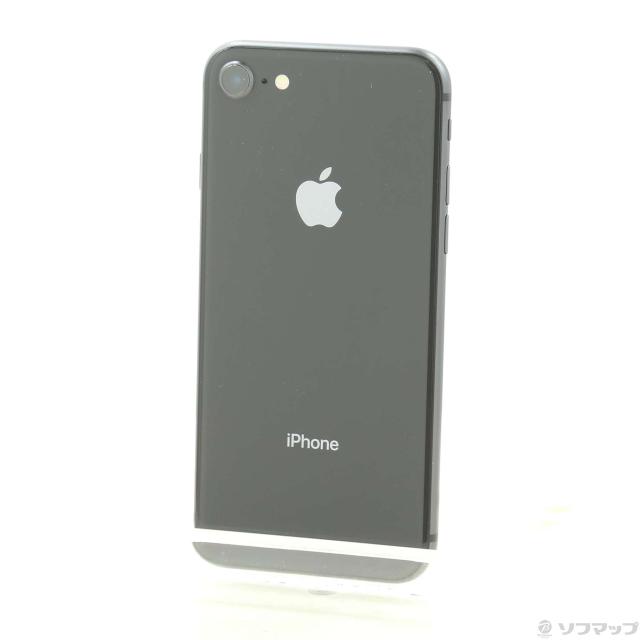 (中古)Apple iPhone8 64GB スペースグレイ MQ782J/A SIMフリー(247-ud)