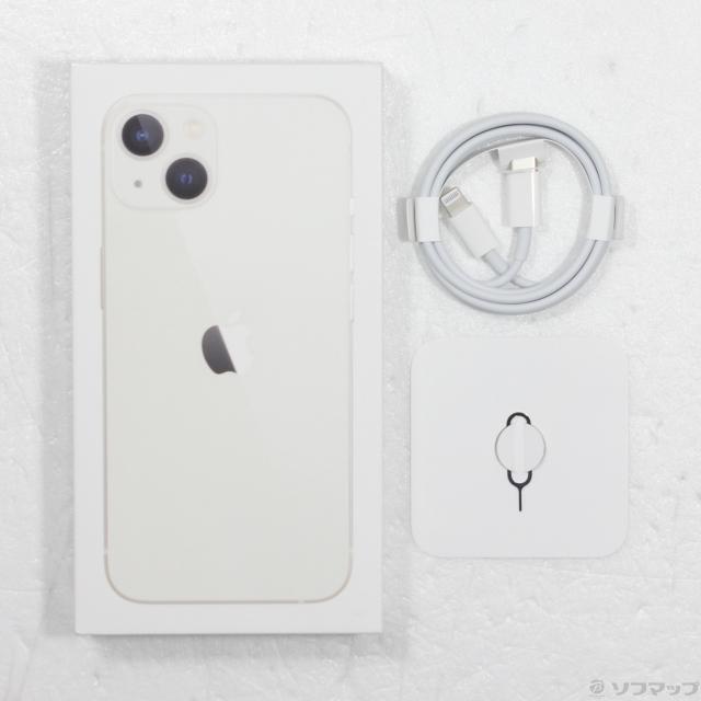 (中古)Apple iPhone13 128GB スターライト MLND3J/A SIMフリー(371-ud)_4