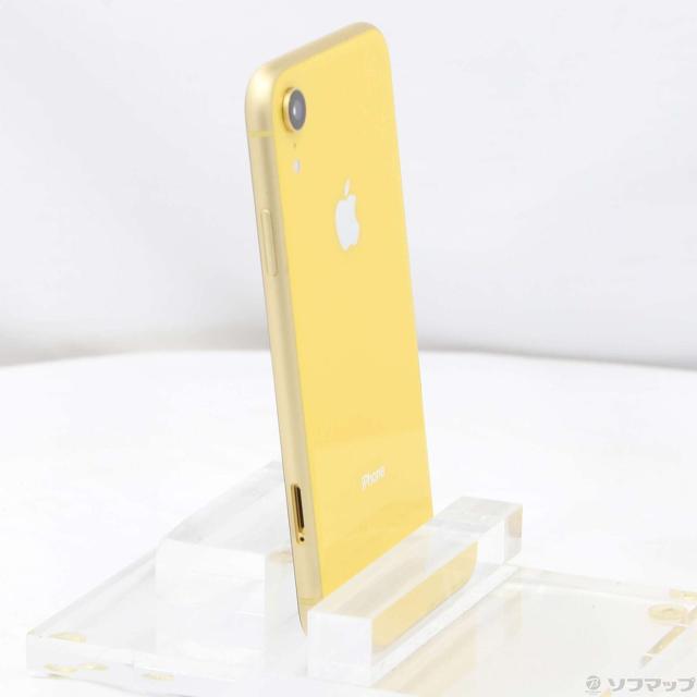 中古)Apple iPhoneXR 64GB イエロー MT082J/A SIMフリー(262-ud)