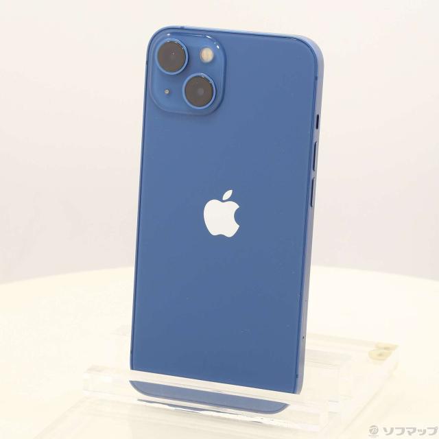 (中古)Apple iPhone13 128GB ブルー MLNG3J/A SIMフリー(344-ud)