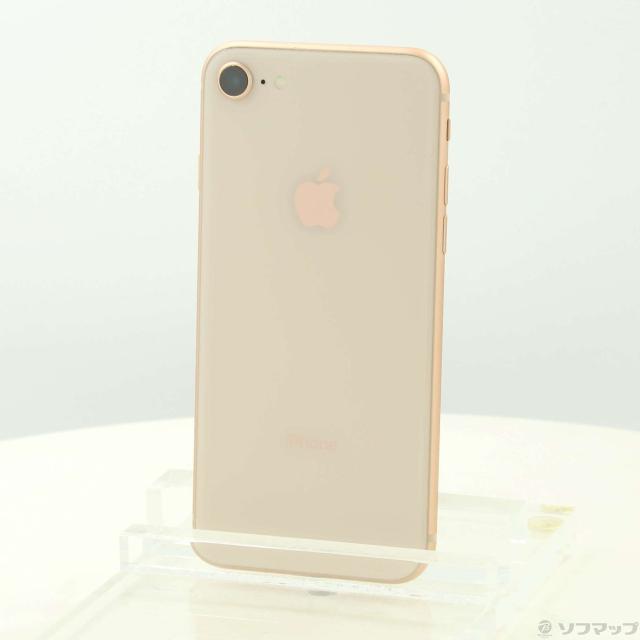 (中古)Apple iPhone8 64GB ゴールド MQ7A2J/A SIMフリー(247-ud) 携帯電話本体