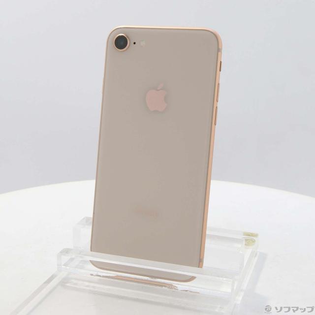(中古)Apple iPhone8 64GB ゴールド MQ7A2J/A SIMフリー(251-ud)