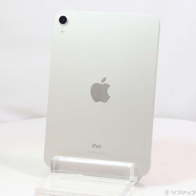 (中古)Apple iPad mini 第6世代 64GB スターライト NK7P3J/A Wi-Fi(348-ud)