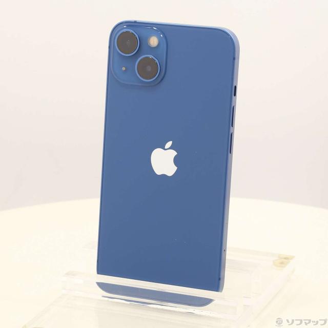(中古)Apple iPhone13 128GB ブルー MLNG3J/A SIMフリー(295-ud)
