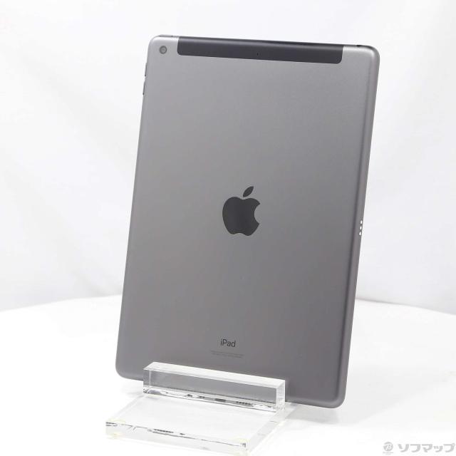 (中古)Apple iPad 第9世代 64GB スペースグレイ MK473J/A SoftBankロック解除SIMフリー(196-ud)