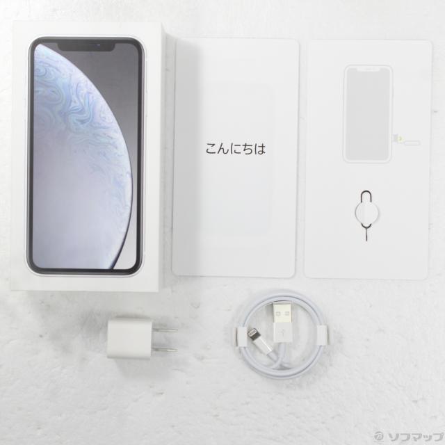 品〕 iPhoneXR 128GB ホワイト ショップ MT0J2J／A SIMフリー【344