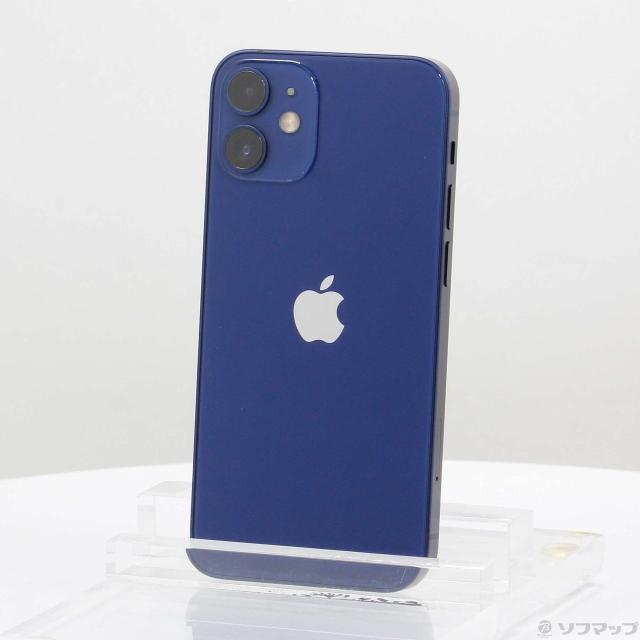 (中古)Apple iPhone12 mini 64GB ブルー MGAP3J/A SIMフリー(349-ud)