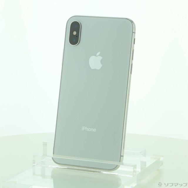 Apple iPhoneX 256GB シルバー MQC22J/A SIMフリー(295-ud) 携帯
