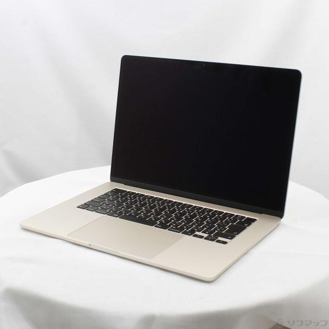 (中古)MacBook Air 15.3-inch Early-2024 MRYR3J/A M3 8コアCPU_10コアGPU 8GB SSD256GB スターライト (15.3 Sequoia)(258-ud)