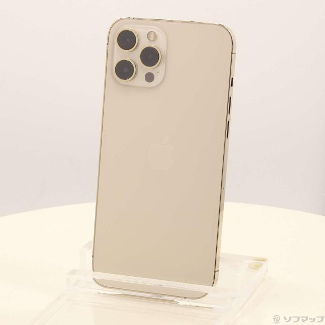 中古)Apple iPhone12 Pro Max 128GB ゴールド MGCW3J/A SIM