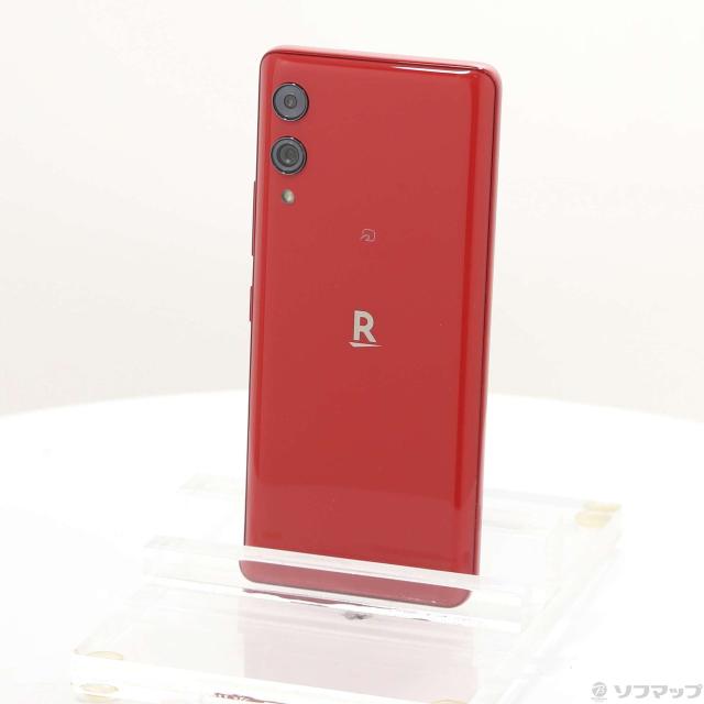 中古)楽天 Rakuten Hand 5G 128GB クリムゾンレッド P780 楽天 SIM