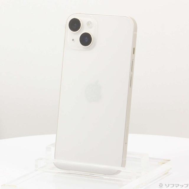 (中古)Apple iPhone14 128GB スターライト MPUQ3J/A SIMフリー(348-ud)