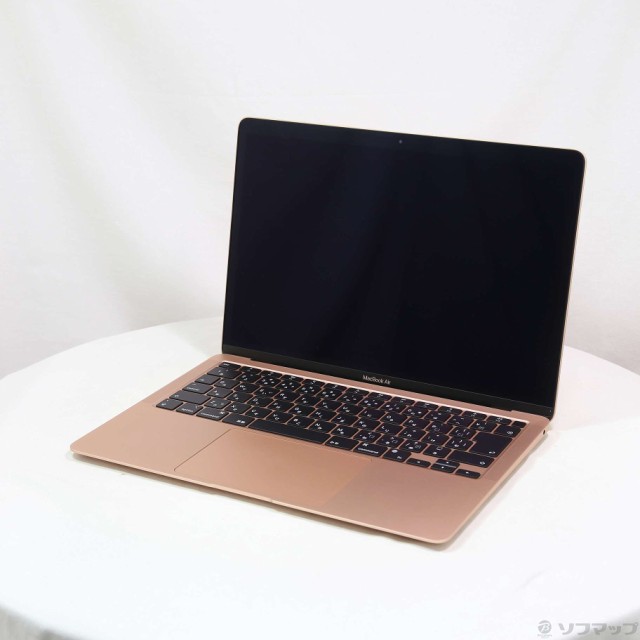 (中古)Apple MacBook Air 13.3-inch Late-2020 MGND3J/A Apple M1 8コアCPU_7コアGPU 8GB SSD256GB ゴールド (14.7 Sonoma)(198-ud)