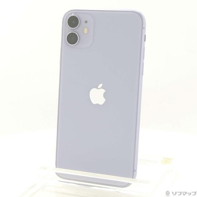 中古)Apple iPhone11 64GB パープル MHDF3J/A SIMフリー(368-ud
