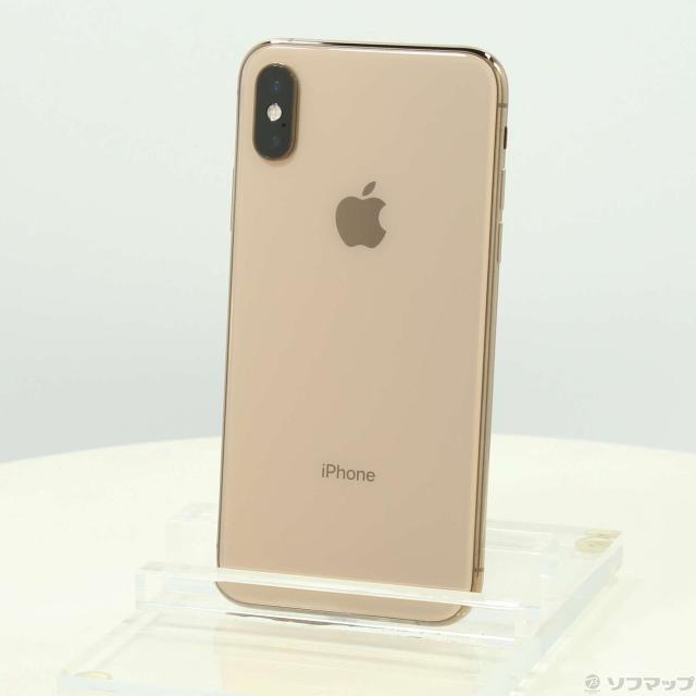 (中古)Apple iPhoneXS 256GB ゴールド MTE22J/A SIMフリー(352-ud)