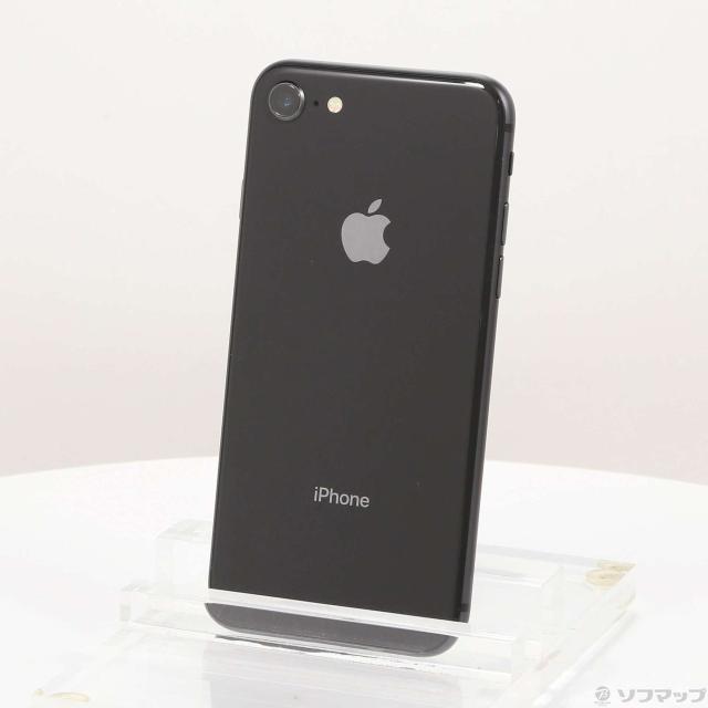 (中古)Apple iPhone8 64GB スペースグレイ MQ782J/A SoftBank(344-ud)