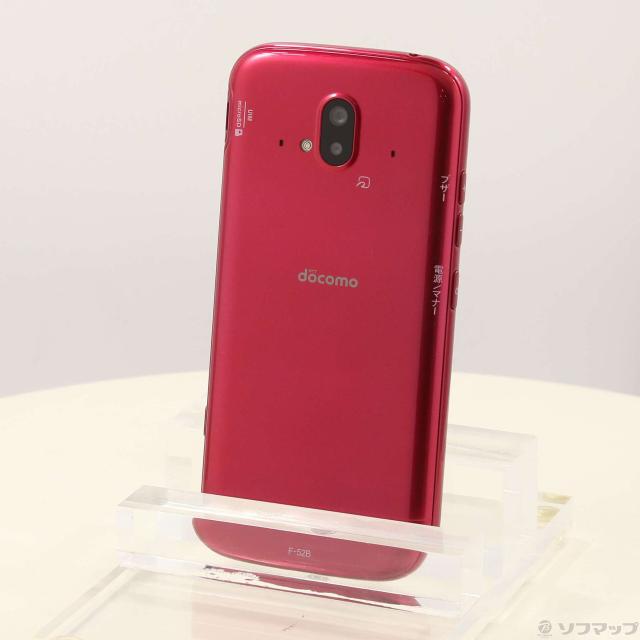 docomo F-52B 赤色 スマートフォン本体 ムスビー｜【モバイルBOX】新品同様 docomo らくらくスマートフォン F