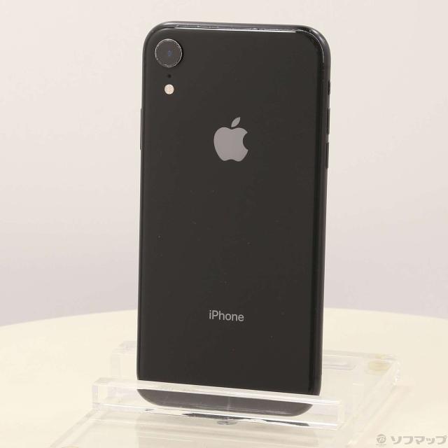 (中古)Apple iPhoneXR 64GB ブラック NT002J/A SoftBank(297-ud)