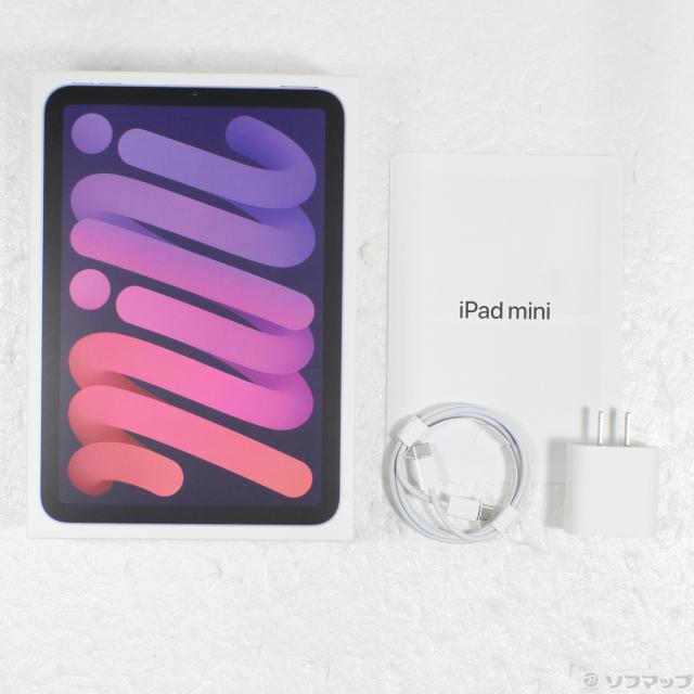 中古)Apple iPad mini 第6世代 256GB パープル MK7X3J/A Wi-Fi