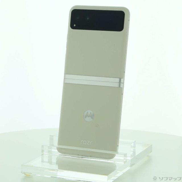 中古)Motorola (展示品) motorola razr 40 256GB バニラクリーム  