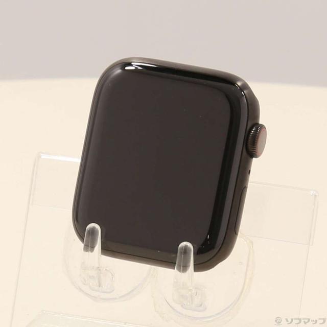(中古)Apple Apple Watch Series 5 GPS + Cellular 44mm スペースブラックチタニウムケース バンド無し(344-ud)