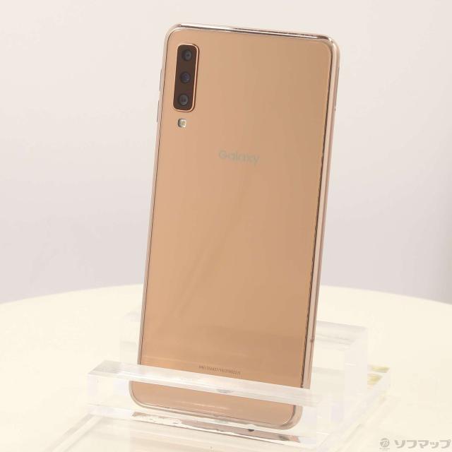 中古)SAMSUNG GALAXY A7 64GB ゴールド SM-A750C 楽天 SIMフリー