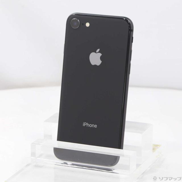 (中古)Apple iPhone8 64GB スペースグレイ MQ782J/A SIMフリー(276-ud)