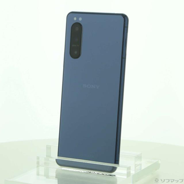SIMフリー Xperia 5 II SOG02 ブルー128GB 本体[Aランク