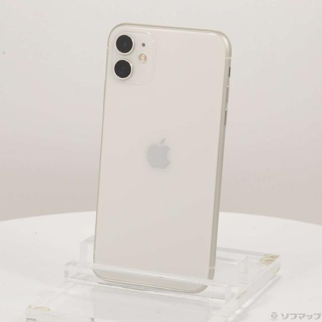 (中古)Apple iPhone11 128GB ホワイト MWM22J/A SIMフリー(295-ud)