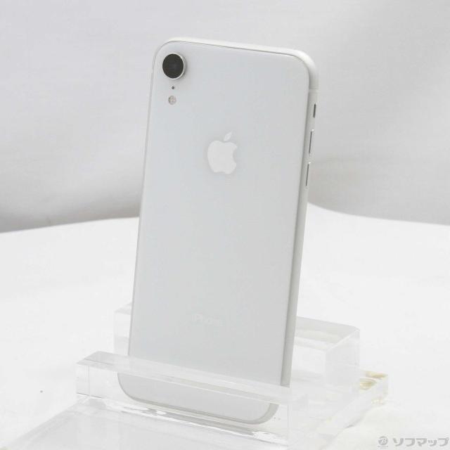 (中古)Apple iPhoneXR 64GB ホワイト MT032J/A SIMフリー(247-ud)