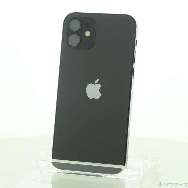 (中古)Apple iPhone12 64GB ブラック MGHN3J/A SIMフリー(262-ud)