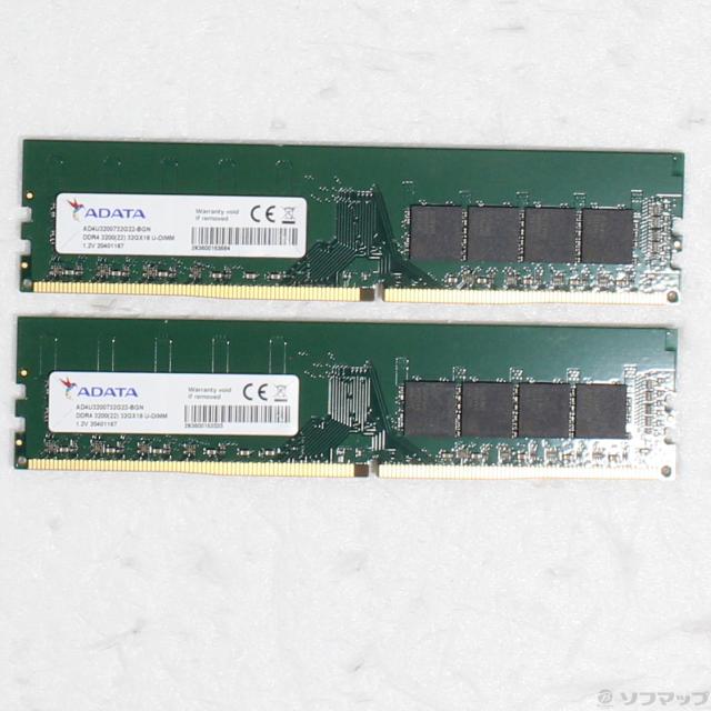 デスクトップ用】DDR4-3200 64GB(32GB×2枚) Corsair 〔中古