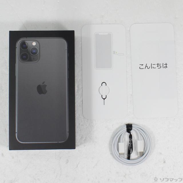 (中古)Apple iPhone11 Pro 64GB スペースグレイ MWC22J/A SIMフリー(196-ud)_4